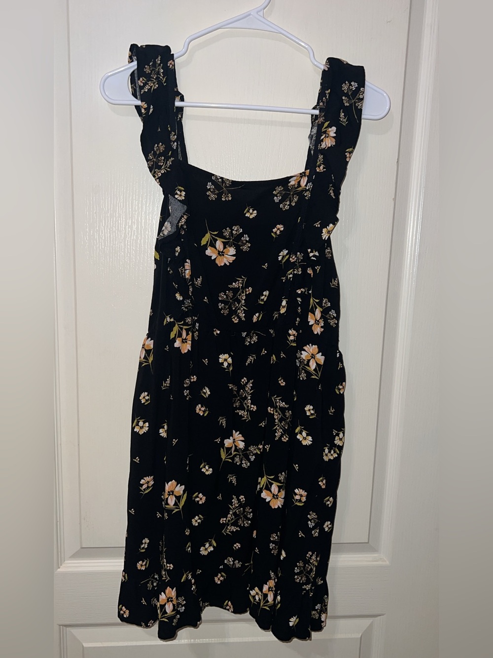 wild fable Black Floral Top with Yellow & White Flowers